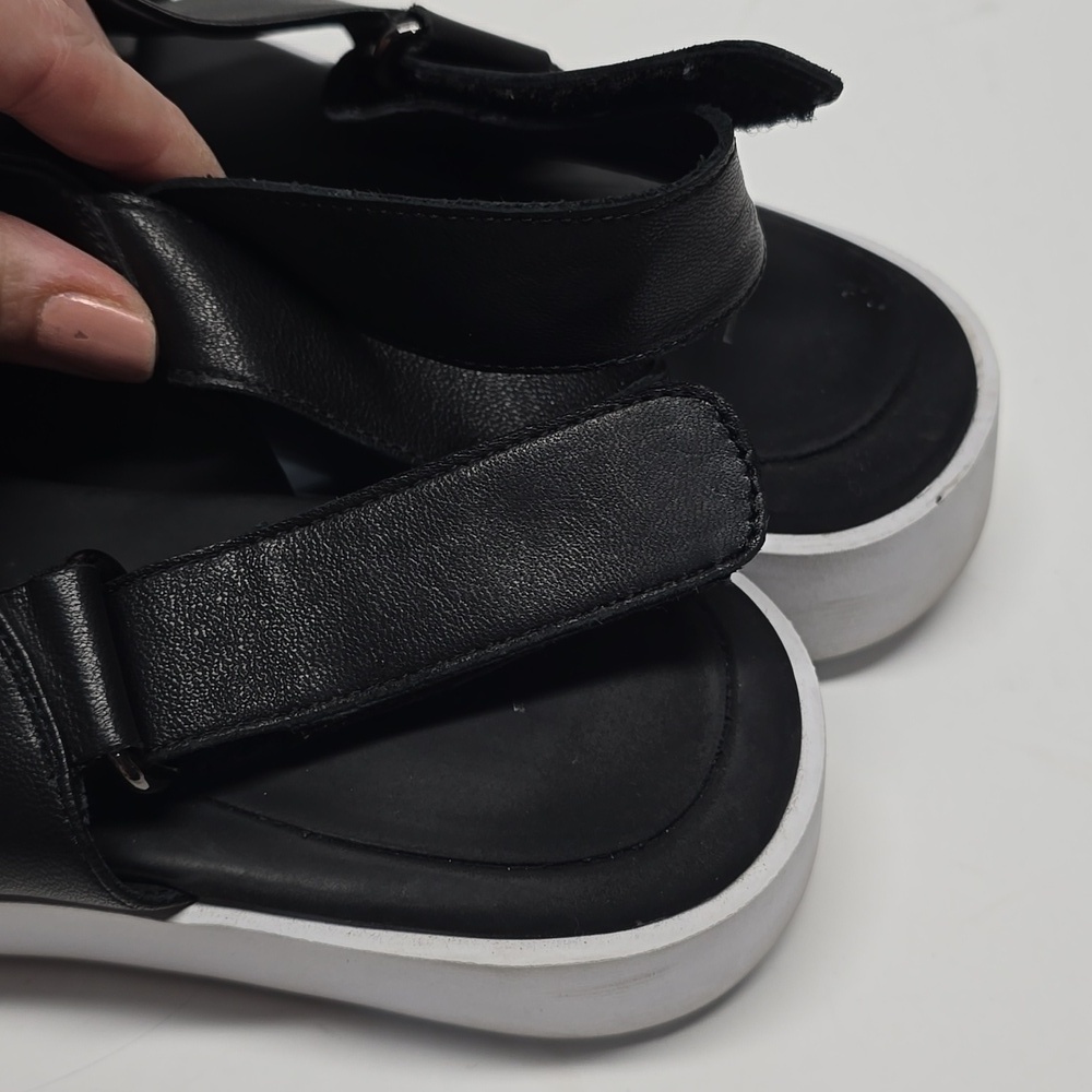 {Vaneli} Clead Strap Slingback Sandal Flatform Platform Open Toe Black - Picture 7 of 16